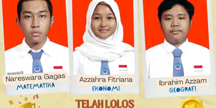 3 SISWA SMAN 48 LOLOS SELEKSI OSN TINGKAT KOTA JAKARTA TIMUR