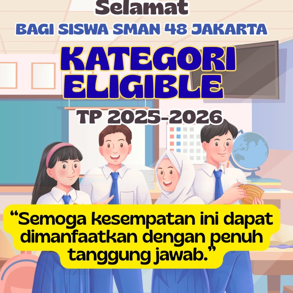 Siswa dan siswi yang lulus eligible